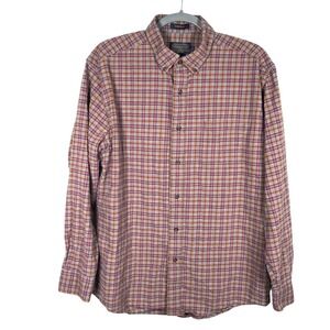 Pendleton Somerset Shirt Mens Large Cotton Wool Plaid Long‎ Sleeve Button Down